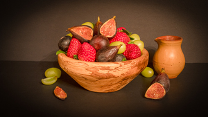 Class B 2nd: Still Life Fruit by Edie Ryba