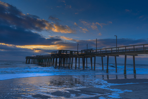 Sunrise at Avalon Pier, NJ - Photo by Richard Provost