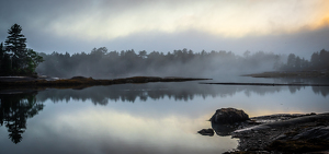 Sunrise on that cool foggy morn - Photo by Bob Ferrante