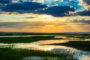 Sunset at Cape Cod Bay - Photo by Alene Galin