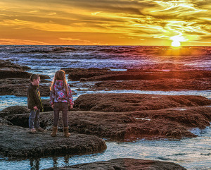 Sunset seekers - Photo by Bert Sirkin