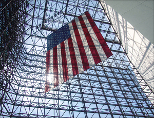 The JFK Library entrance - Photo by David Robbins