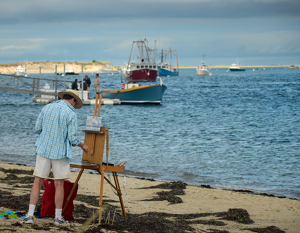 The Painter and the Bay - Photo by Kevin Hulse