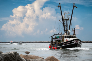 The Parade into Point Judith Harbor - Photo by Bill Payne