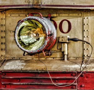 Trolley  Headlight - Photo by Lorraine Cosgrove