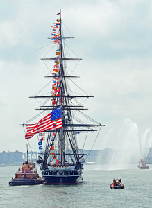 USS Constitution Underway - Photo by Louis Arthur Norton