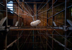 Unspooling of a Tobacco Barn - Photo by Alison Wilcox