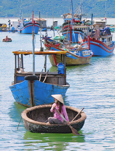 Vietnam Harbor Scene - Photo by Louis Arthur Norton