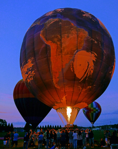 Watching the Earthly Glow - Photo by Bill Latournes