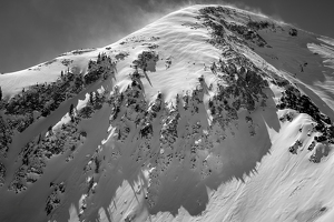 Windy Winter Wasatch Peak - Photo by David McCary