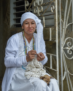 Woman in White - Photo by Lorraine Cosgrove